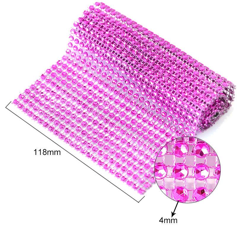 24 Rows Of Diamonds, Silver Imitation Diamond Resin Plastic Diy Creative Clothing Mobile Phone Case Jewelry
