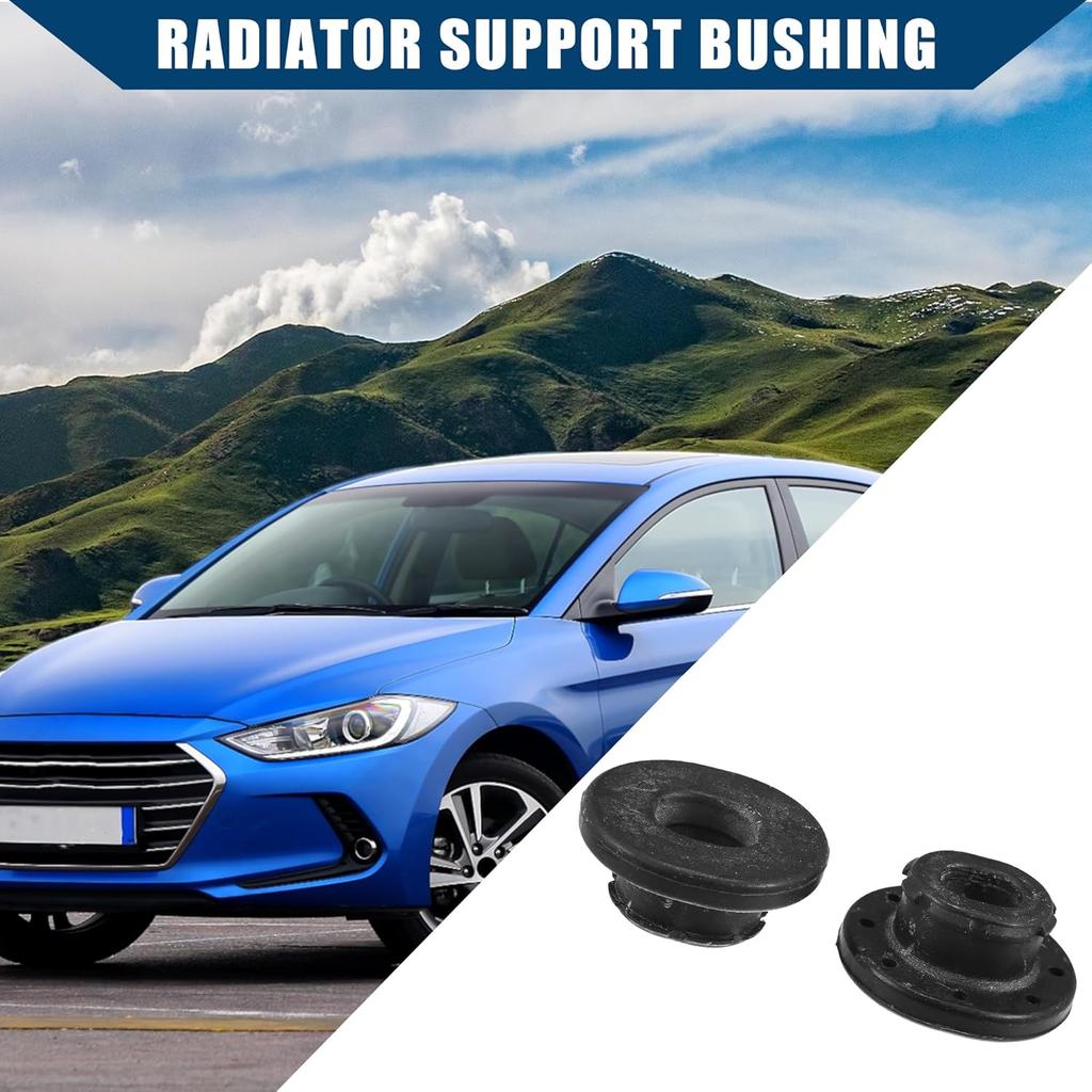 No.25336-F2000 Radiator Lower Insulator Mount Bushing for Hyundai Elantra 2017-2020/Inner Radiator Lower Insulator Moun/Durable Rubber / 2Pcs Black