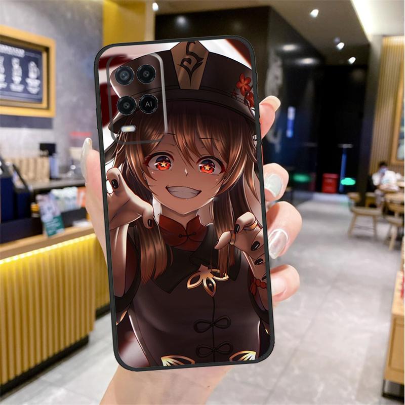 Genshin Impact Hutao Case For Oppo A98 A18 A38 A58 A78 A60 A80 A40 A96 A76 A16 A94 A74 A54 A15 A17 A57 A77 A5 Pro