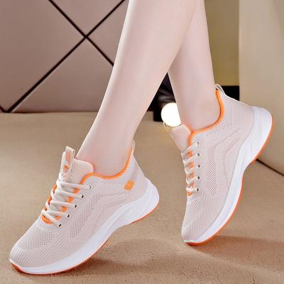 BCEBYL Summer Round Head Mesh Shallow Mouth Breathable Lightweight Comfortable Women's Shoes Fashion New Casual Running Sneakers