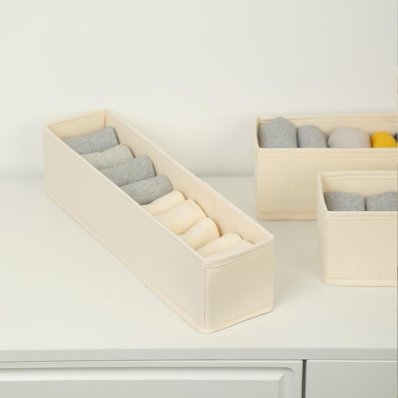 1 Stück Langlebiger Aufbewahrungsbehälter Platzsparend Faltbare Stoff-Aufbewahrungsboxen Strapazierfähig Und Stabil Socken Unterwäsche Organizer Für Schublade
