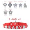 Bling Rhinestone Puppy Dog Collars Personalized Small Dogs Cat Chihuahua Collar Custom Necklace Free Name Charms Pet Accessories
