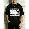 European Sizes Horse Lover Design Men'S Crewneck T-Shirt Loose Fit Percent Fashion Versatile Soft And Comfortable Fabric Suitable