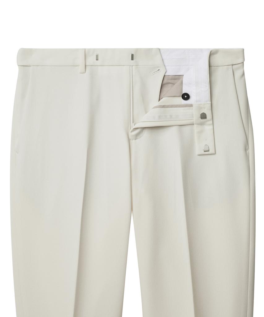 Musinsa Standard Semi-Wide Slit Hidden Banding Slacks [Cream]