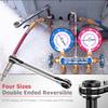 Double-ended Ratchet Wrench Professional Tool For Air Conditioning And Refrigeration Square Wrench 1/4 3/8 3/16 5/16inch