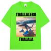Tralalero Tralala Funny Shark Meme T-Shirt   Fashion Vintage T Shirts Casual Cotton Oversized O-Neck T-Shirts Streetwear