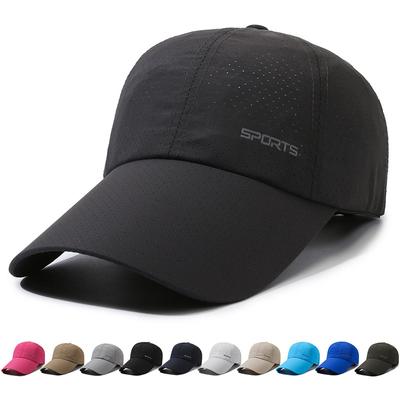 Fashion Thin Quick-Drying Sun Cap Unisex Running Cap Breathable Cap Peaked Cap Extended Brim Baseball Cap