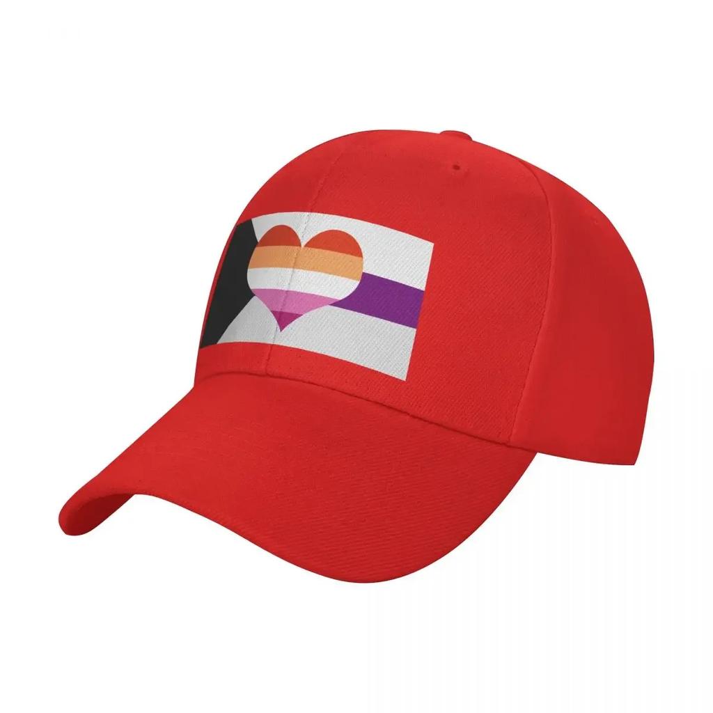 Demisexual Lesbian Pride Flag Baseball Cap Hiking Hat Male Hat Summer Hat Custom Cap Womens Hats For The Sun Mens