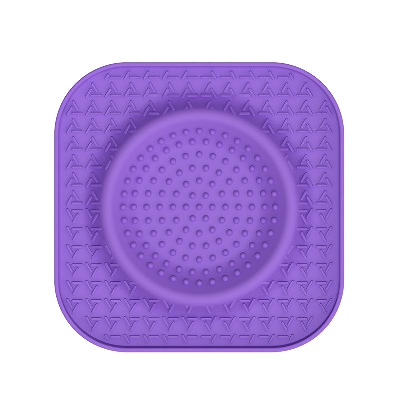 Pet Silicone Non-Slip Slow Feeder Placemat - Food Grade Multi-Functional Dog Bowl Mat