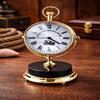Brass Table Clock 11.43 Cm Handmade Classic Home Office Decor Living Rooms, Offices, Bedrooms, Study Rooms Birthday Anniversary Wedding Gift