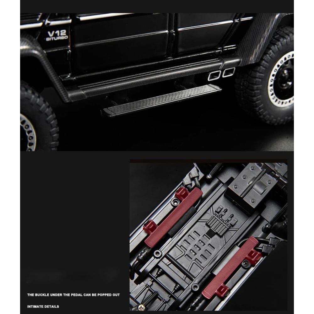 1/20 Benz G63 6X6 OFF-ROAD Alloy Cast Toy Car Model Sound and Light Children's Toy Collectibles Birthday Gift
