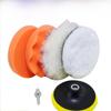 6-Piece Car Polishing and Waxing Kit with Sponge Discs and Wool Ball