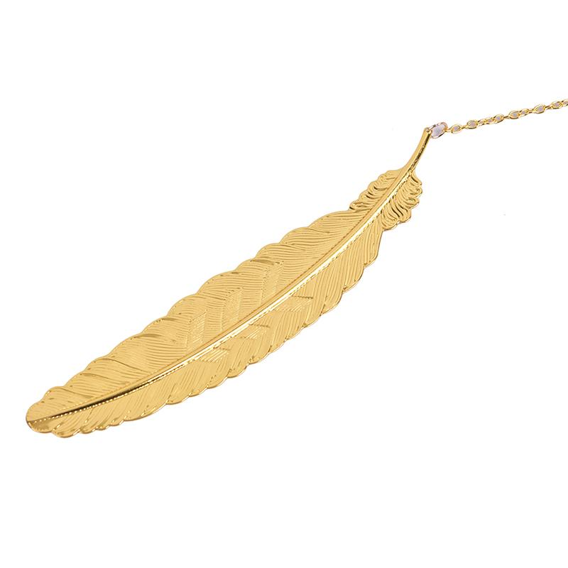Metal Feather Bookmarks Classical Chinese Style Creative Book Reading Art Gift