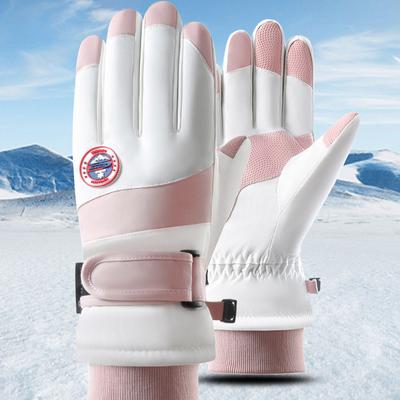 Ski Gloves Winter Velvet Outdoor Riding Non-slip Waterproof Thickened Warm Touch Screen Gloves