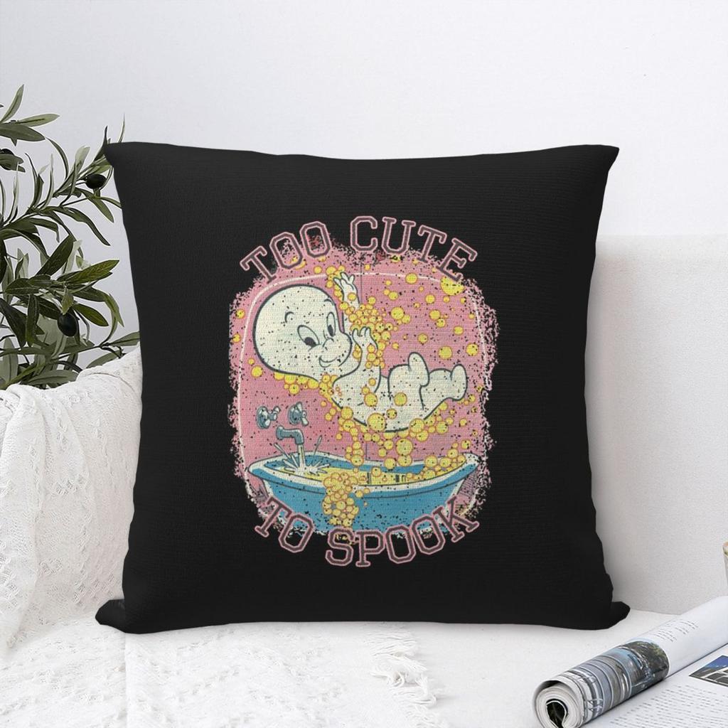 The Friendly Ghost Casper  Square Pillowcase Cushion Cover Pillow Case Throw Pillow Cover for Home Bedroom Car