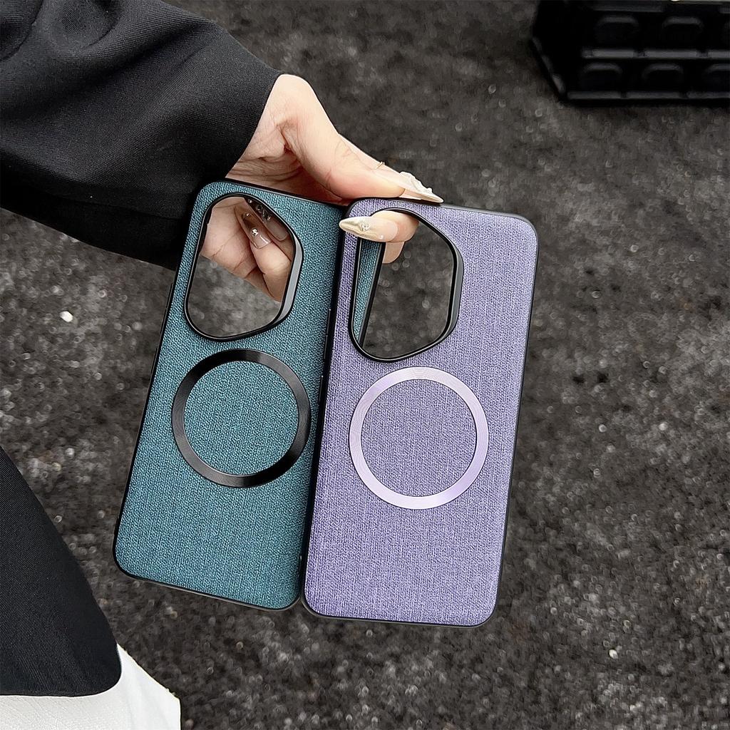 For Honor 400 Pro 5G (Global) Case Drop-Proof TPU+Cloth Back Phone Cover Compatible with MagSafe