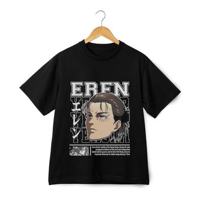Eren Yeager Attack On Titan Unisex Graphic T-Shirt Anime Streetwear Short Sleeve
