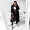 Autumn and Winter New European and American Woolen Coat Woolen Coat Women