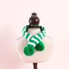 Pet Cats Collar for Christmas Puppy Scarf with Pom-Pom Dog Dress Up Accessori