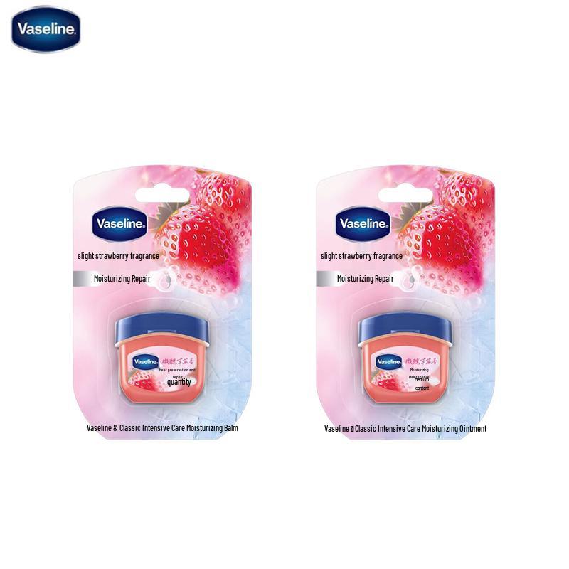 Vaseline Classic Care Strawberry Lip Balm Twin Pack