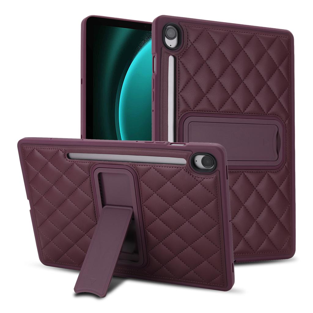 Luxury Leather for Samsung Tab Stand Case S10 Lite S9 FE S6 Lite A11 A9 Plus FE A8 A7 Lite Case Kickstand Cover