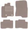 Beige Velours-Fußmatten für: Mitsubishi Pajero IV kurz (2006–2018)