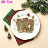 20pcs Disposable Napkins with Santa Claus Pattern Print for Wedding,Parties,and Daily Use for Thanksgiving Fall Christmas Table Decoration