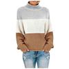 Womens Off The Shoulder Sweater Casual Knitted Loose Long Sleeve Pullover