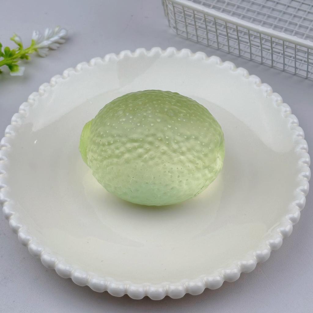 High-Quality Maltose Lemon Pinch Music Decompression Toy Simulation Fruit Extrusion Vent Artifact