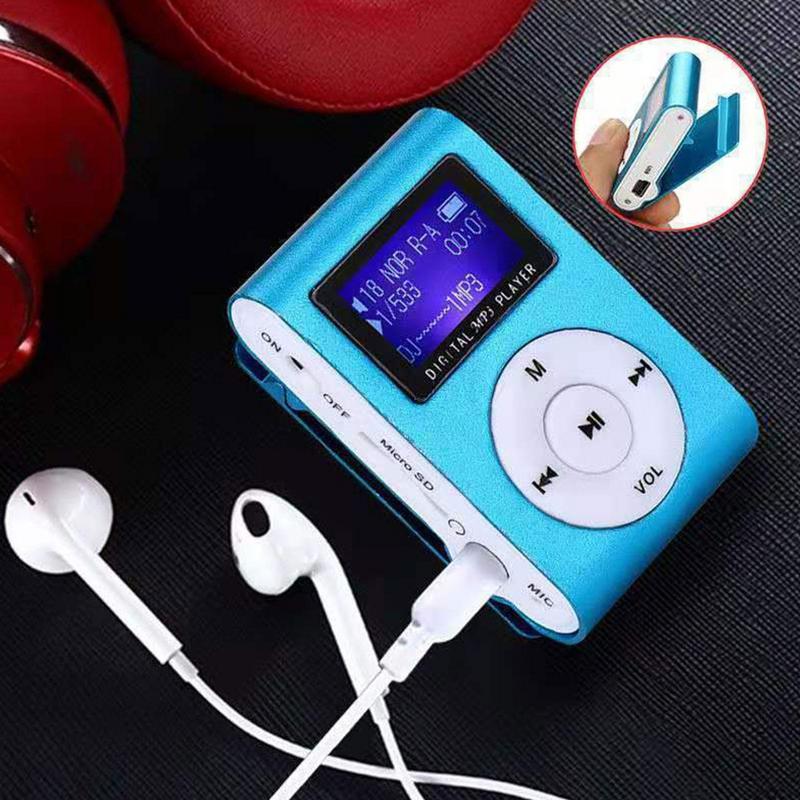 Mini MP3 Player USB Clip Music Players LCD Screen Support 32GB TF Card Sports Music Player Fashion Student Walkman In Stock