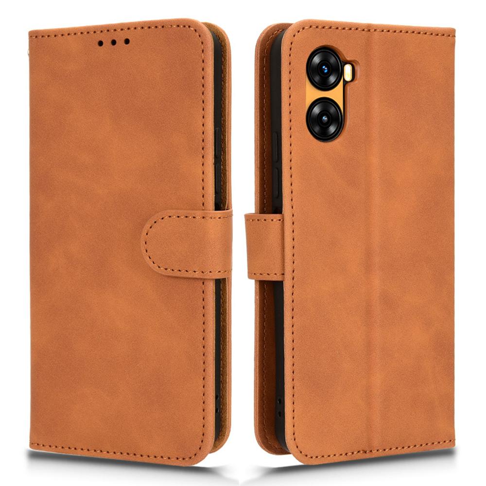

For Umidigi G3/G3 Max/G3 Plus Case Skin-Feel Leather Phone Cover Brown