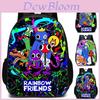 Colorful Roblox Rainbow Friends School Backpack With Breathable Nylon Material