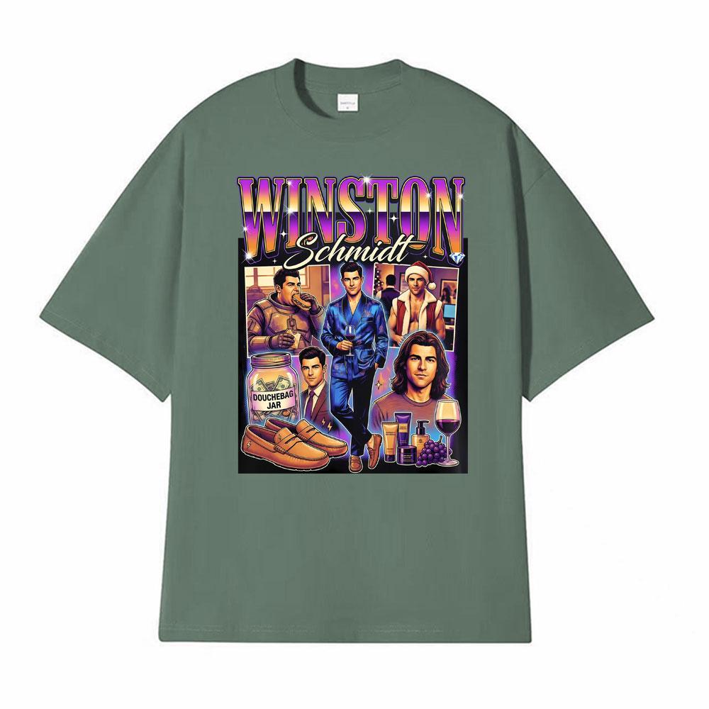 Winston Schmidt Max Greenfield 2026 Graphic Tshirt Men Women Gothic Hip Hop Fashion Tshirts High Quality Oversized TShirt Tops
