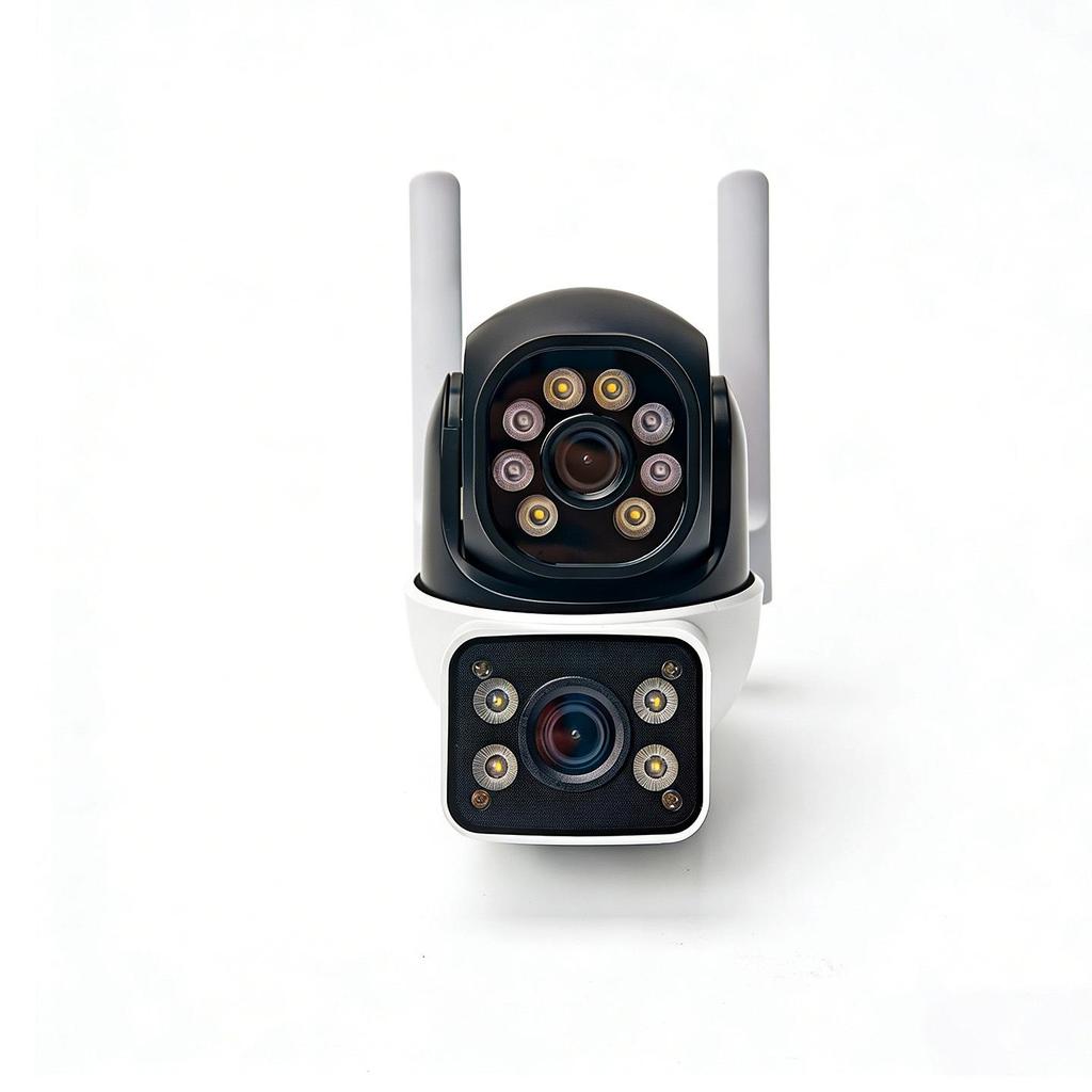 Outdoor Dual-Lens Night Vision HD Security Camera