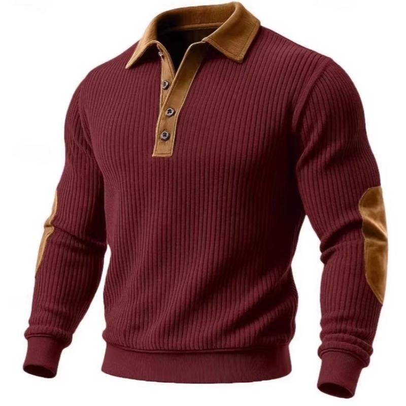 Новая осенне-зимняя полосатая толстовка без капюшона с воротником — это повседневная, модная и теплая толстовка для молодежи S