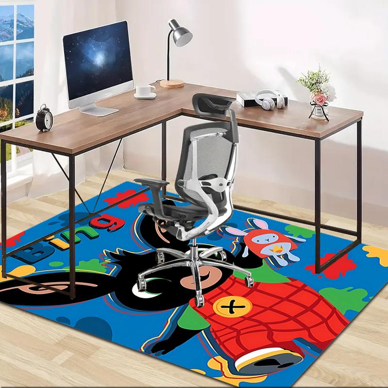 1pc Bing Bunny2 Design Area Rug - Non-Slip, Soft & Cozy Floor Mat for Living Room, Bedroom, Office - Indoor/Outdoor Decorative Carpet
