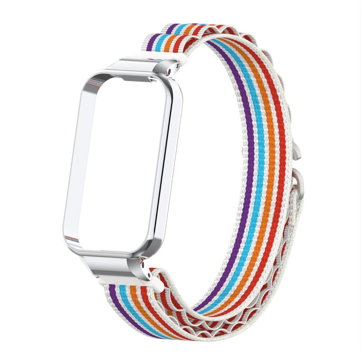 

Эластичный нейлоновый браслет-петля для Xiaomi Mi Band 9 Active Strap Replacement Correa For Redmi Band 3 Smart Wristband Accessories разноцветный