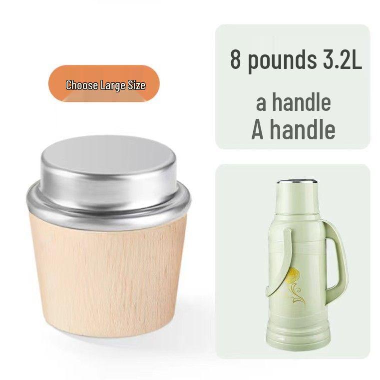 Universal Wooden Thermos Stopper Set for Water and Tea Bottles