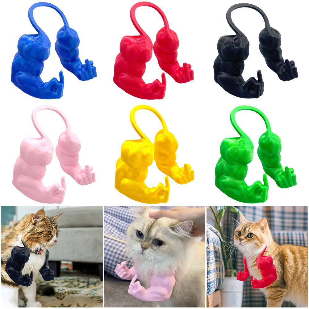 New Funny Finger Cat Muscle Arms Lightweight 3D Printing Cat Cosplay Muscle Arms Realistic Cat's Neck Arm Halloween Party Props