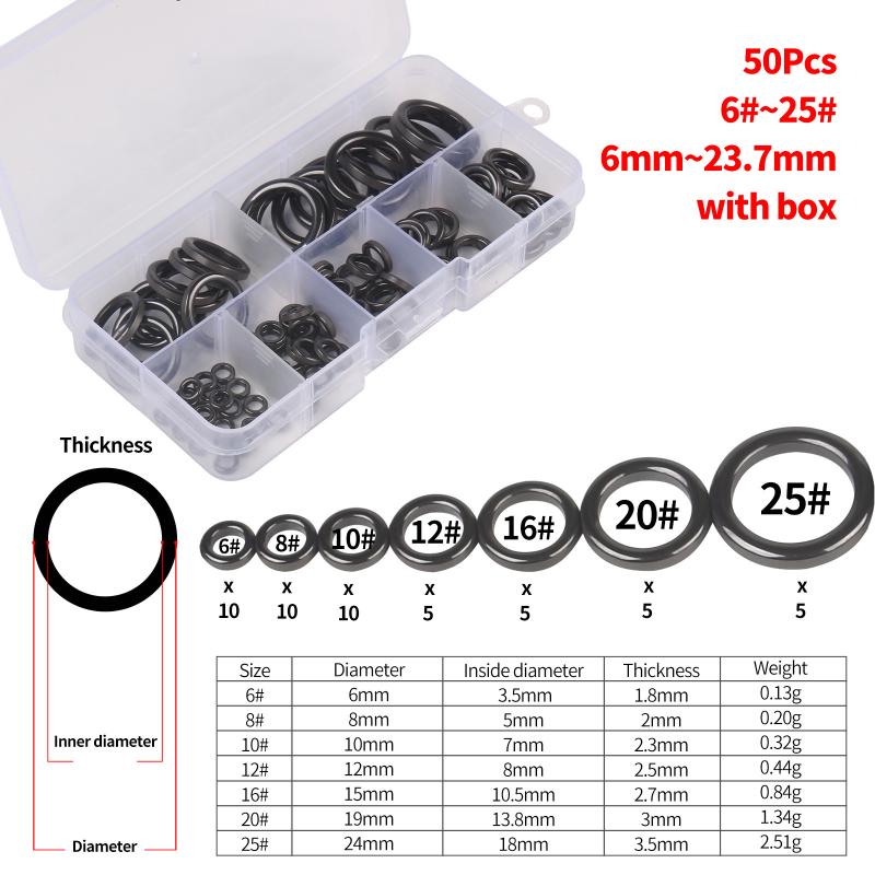 Fishing Rod Repair Kit Fishing Rod Guides Alconite Ring Set Ring Wear Resistant Ceramic Guide Ring Rod Eye Replacement Kit