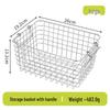 Stainless Steel Storage Basket with Handle