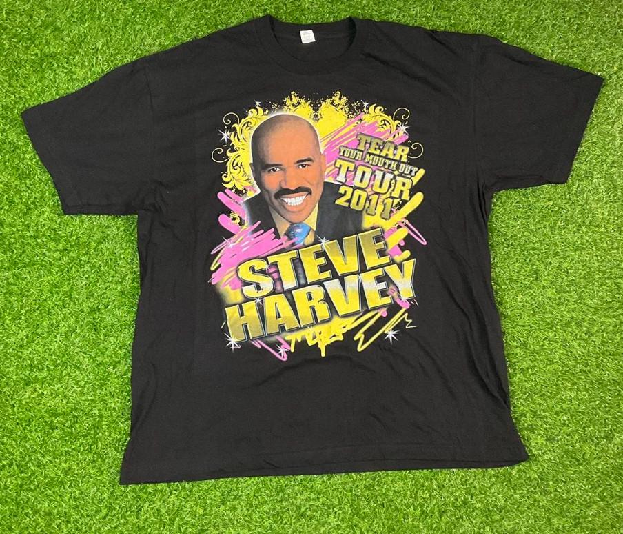 

Vintage 2011 Steve Harvey Tear Your Mouth Out Tour T-shirt, size S-4XL 4XL