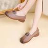 Shoes retro round head single shoes shallow mouth comfortable versatile one pedal women's shoes soft sole soft leather