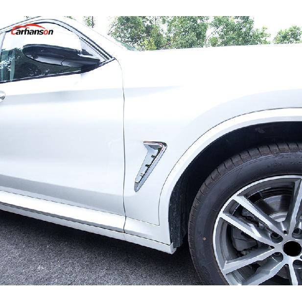 Bil Styling For Bmw X3 G01 2018 Eksteriørtilbehør Ytre sidevinge Fender Luftventil Deksel Trim Abs Krom Bil-klistremerke
