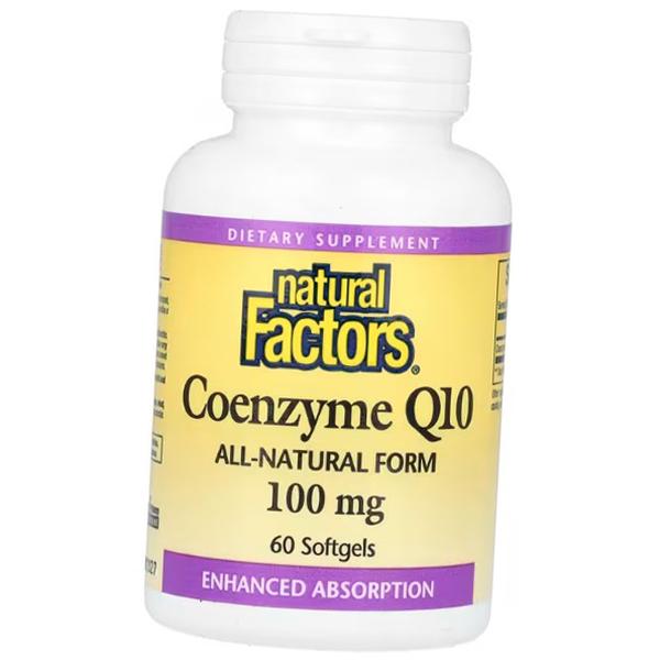 Коэнзим Q10, Coenzyme Q10 100, Natural Factors (70406001)