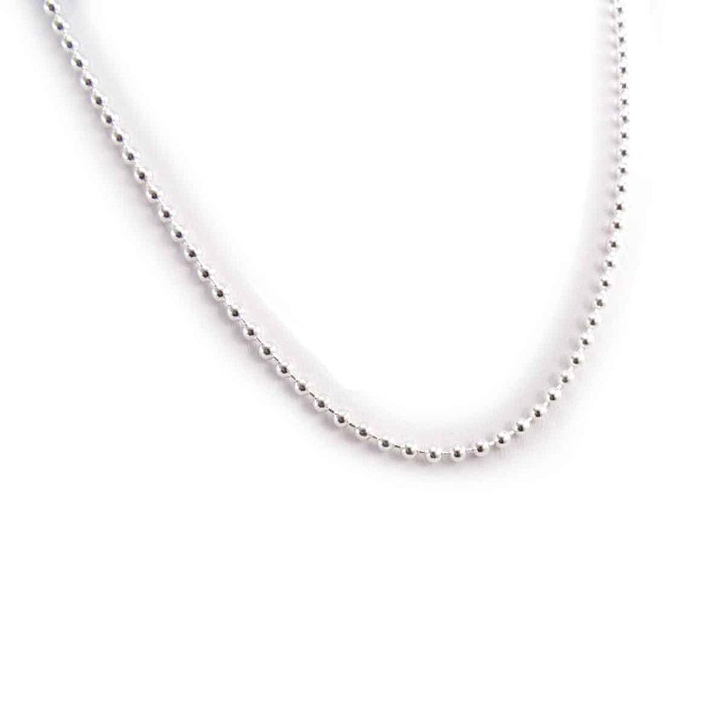 Les Trésors De Lily [C7451] - Chaine Argent 'Micro-Billes' 50 cm 3 mm