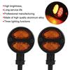 Motorcycle LED Turn Signal Light Brake Lamp Metal Shell Blinker Flashers 12V 4 WiresBlack
