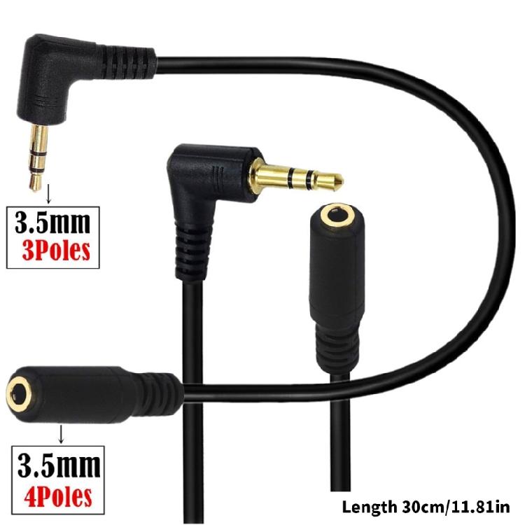 Wide Compatibility 3.5mm Male to Female Audios Adapter 3.5mm Right Angle Audios Adapter for Various Audios Equipment