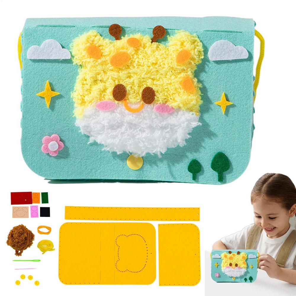 

Embroidery Kit Portable Embroidery Shoulder Bags Learn To Sew Toys Sew Your Own Products Beginner Crossstitching Kits For Home