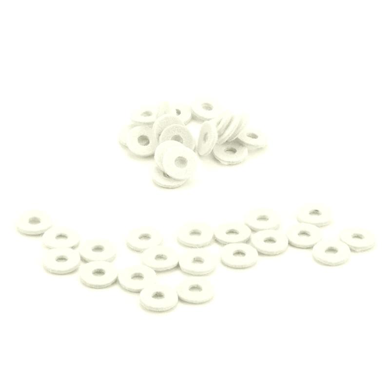 20Pcs Trumpet Felt Washer Cushion Washers Cork Pad Valves Replacement Parts Kits